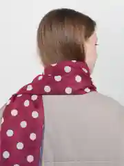 Бордовый палантин / палантины женские / шарф платок женский / весна осень /двухсторонний с бахромой