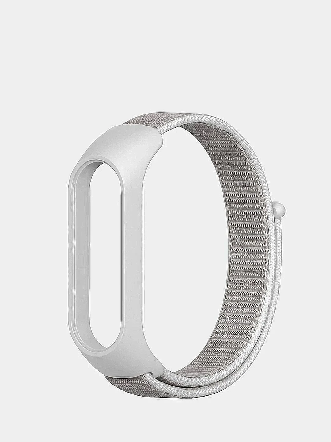 Белый нейлоновый ремешок для Xiaomi Mi Band 5 и Mi Band 6