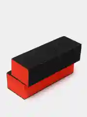 Оранжевый баф шлифовочный для ногтей, 3-х сторонний, 2-5 штук