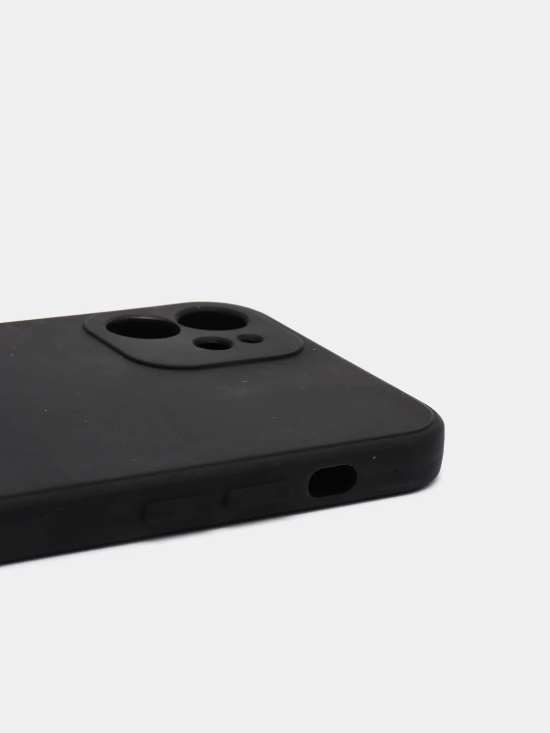 Черный чехол силиконовый для iPhone 7, 8 SE 2020, 11, 12, 13, Pro, Max, mini, защита камеры