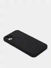 Черный чехол силиконовый для iPhone 7, 8 SE 2020, 11, 12, 13, Pro, Max, mini, защита камеры