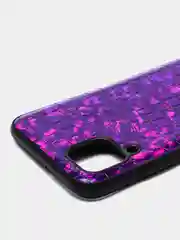 Индиго чехол Huawei P40 Lite (Хуавей П40 Лайт) силиконовый, имитация змеиной кожи