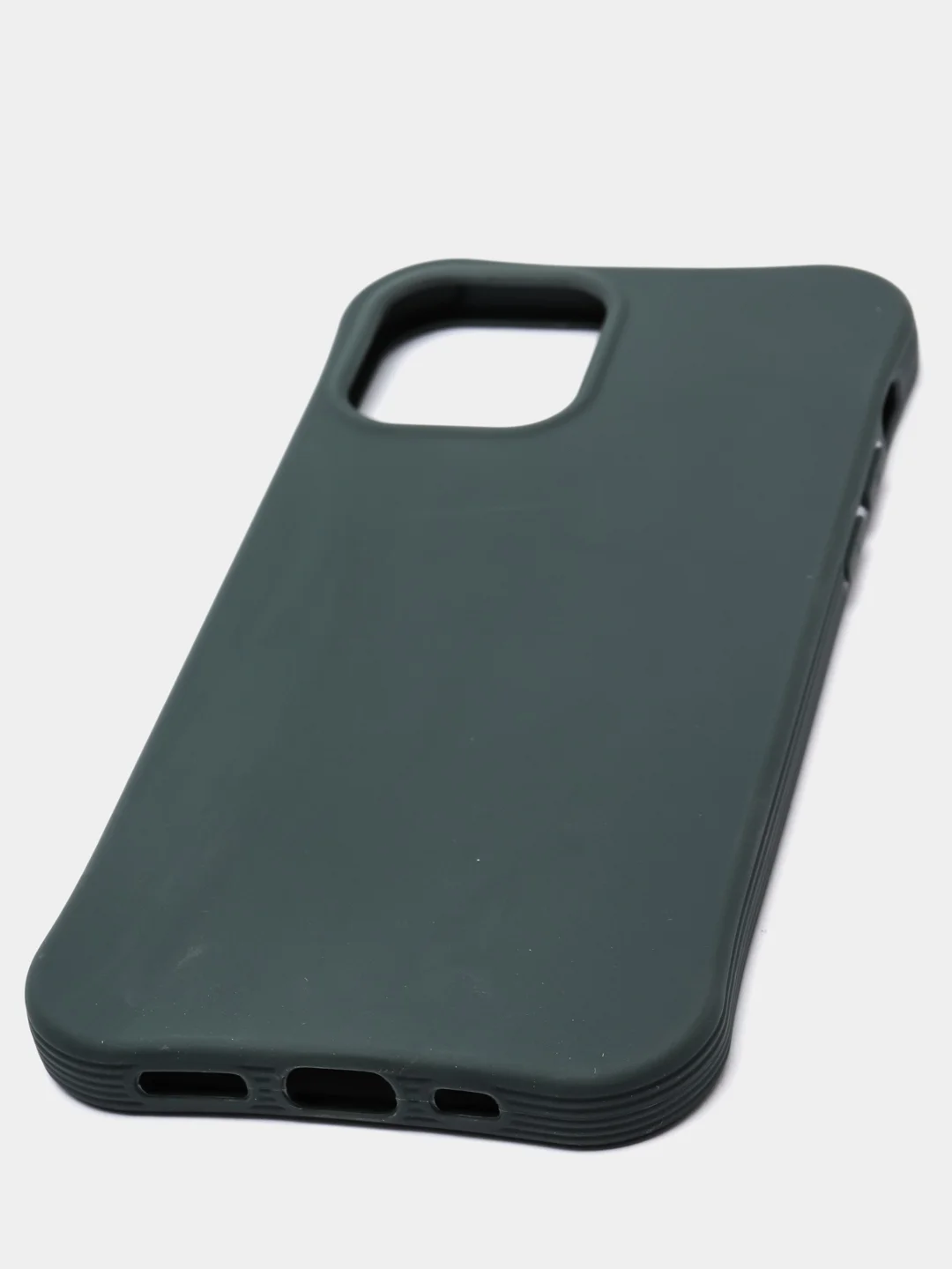 Зеленый чехол силиконовый Slim для iPhone 12 / iPhone 12 Pro / айфон 12
