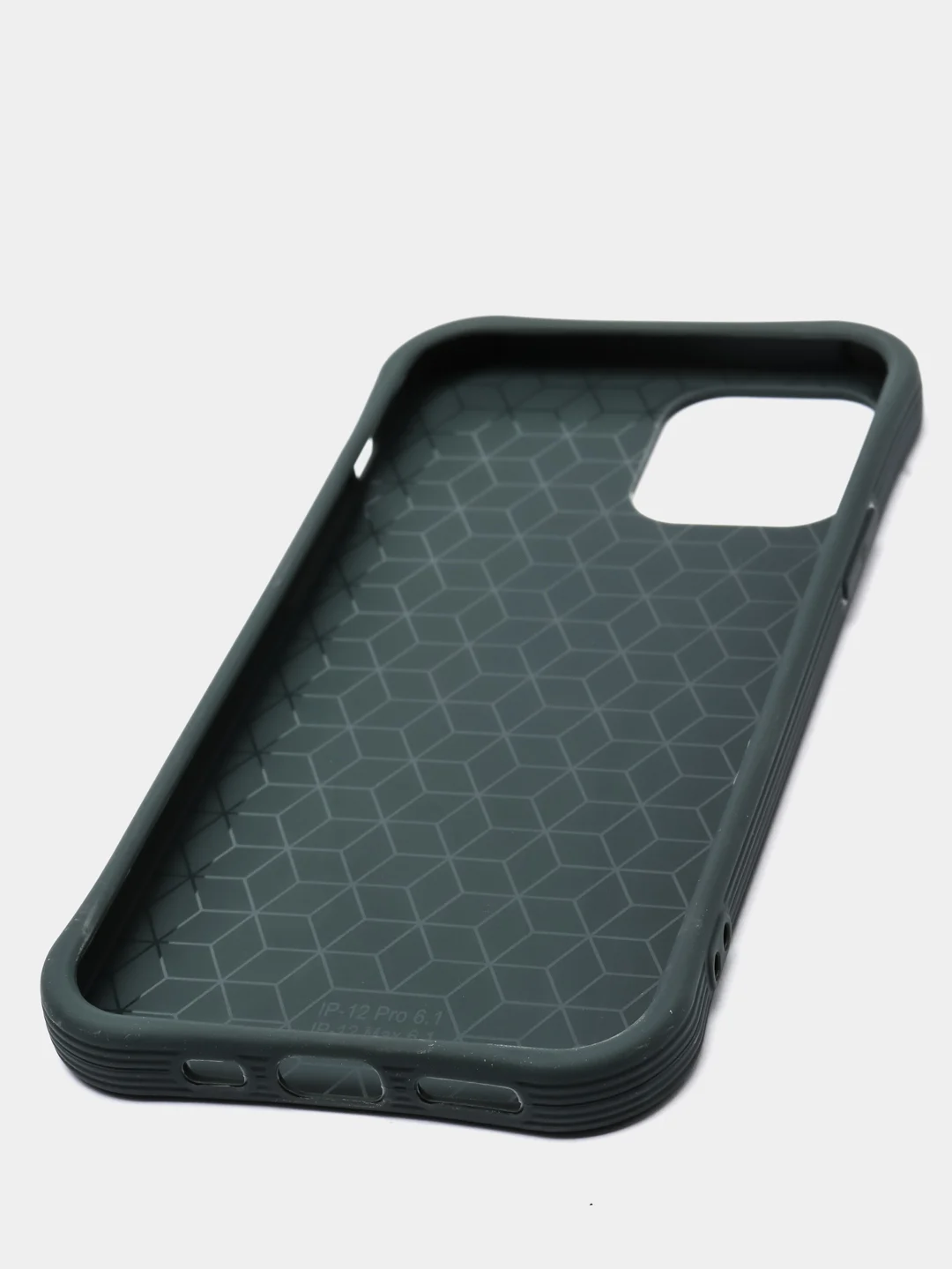Зеленый чехол силиконовый Slim для iPhone 12 / iPhone 12 Pro / айфон 12