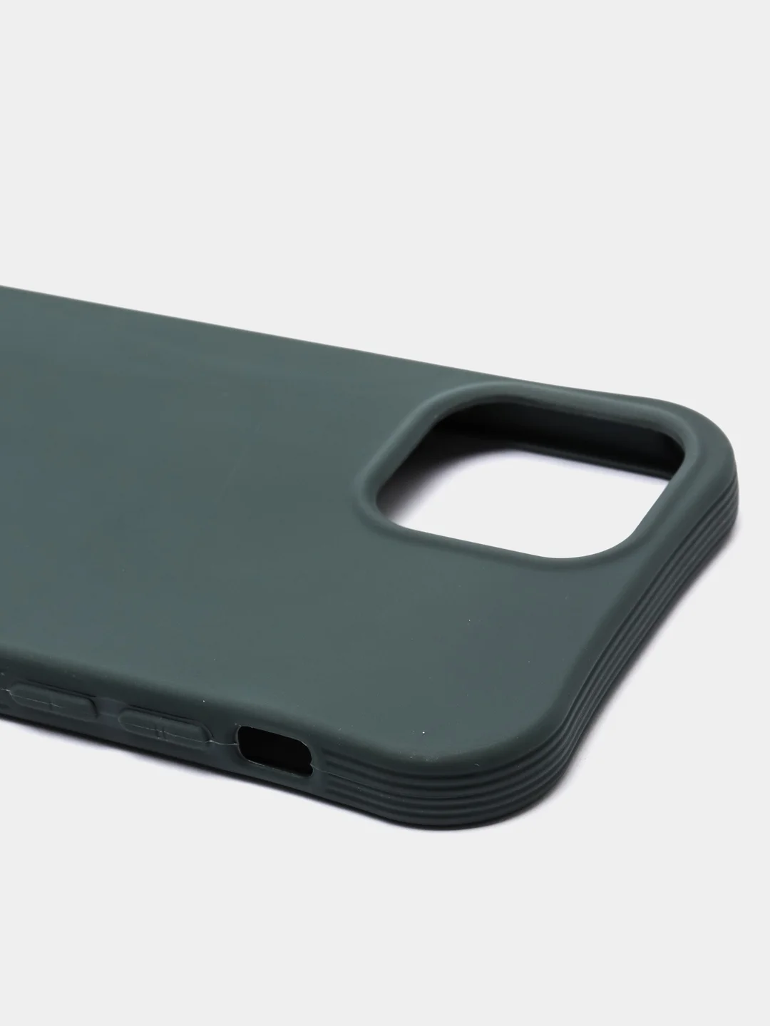 Зеленый чехол силиконовый Slim для iPhone 12 / iPhone 12 Pro / айфон 12