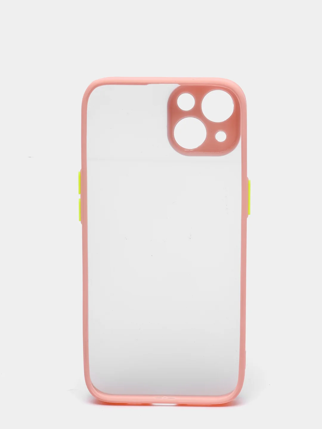 Розовый противоударный чехол для iPhone 11, 12, 13, Pro, ProMax, Mini, с защитой камеры