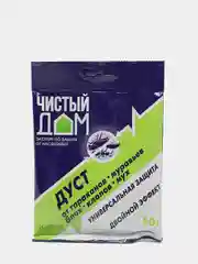 Дуст инсектицидный от тараканов, блох, клопов, муравьев "Чистый дом", 50 г
