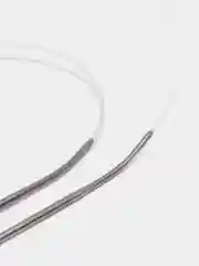 Спицы для вязания круговые, с пластиковой леской, d = 2,5 мм, 14, 80 см, с иглой