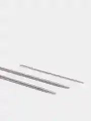 Спицы для вязания, круговые, с пластиковой леской, d = 2 мм, 14/80 см, с иглой