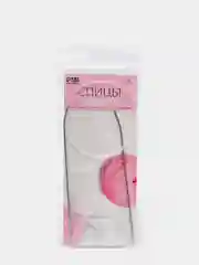 Спицы для вязания, круговые, с пластиковой леской, d = 2 мм, 14/80 см, с иглой