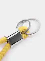 Желтый брелок для ключей 2 кольца