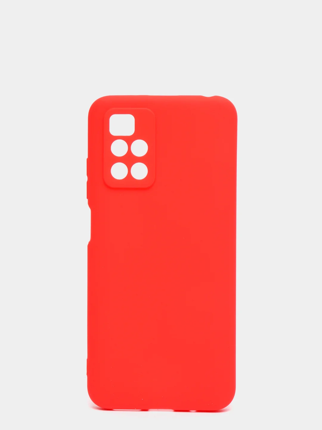 Красный чехол для Xiaomi Redmi 10 силиконовый