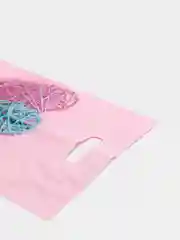 Розовый пакет подарочный