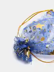 Синий подарочный мешочек из органзы 11*15 см