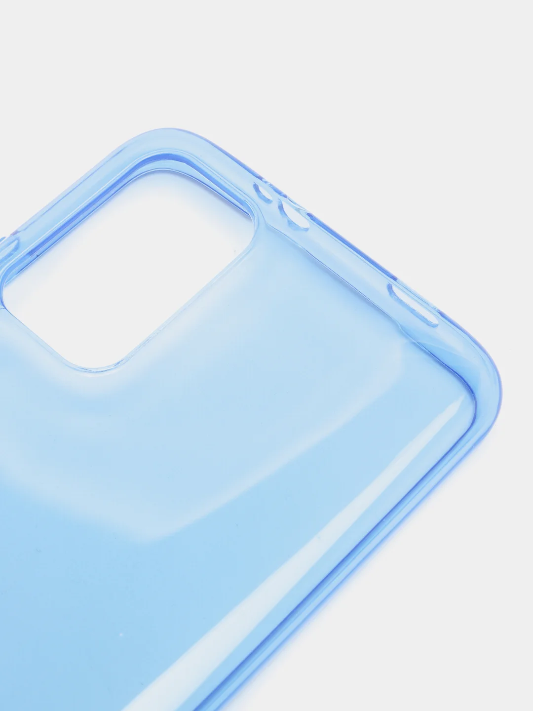 Голубой чехол Xiaomi Redmi 9T / Poco M3, Сяоми Редми 9Т, прозрачный плотный неоновый с оттенком