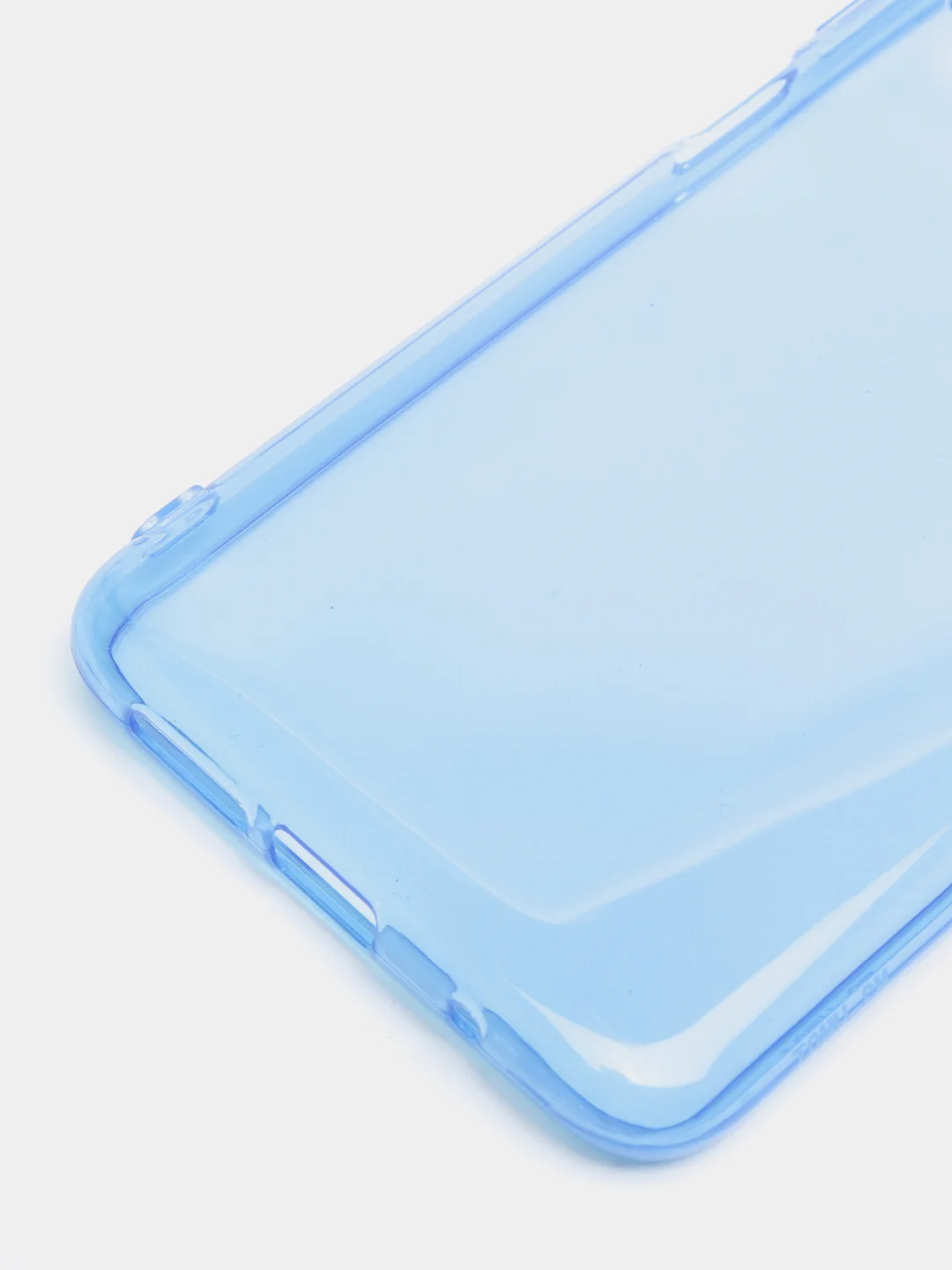 Голубой чехол Xiaomi Redmi 9T / Poco M3, Сяоми Редми 9Т, прозрачный плотный неоновый с оттенком