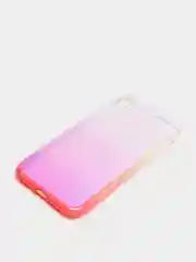 Розовый чехол iPhone XR, Xs Max силиконовый прозрачный с градиентом