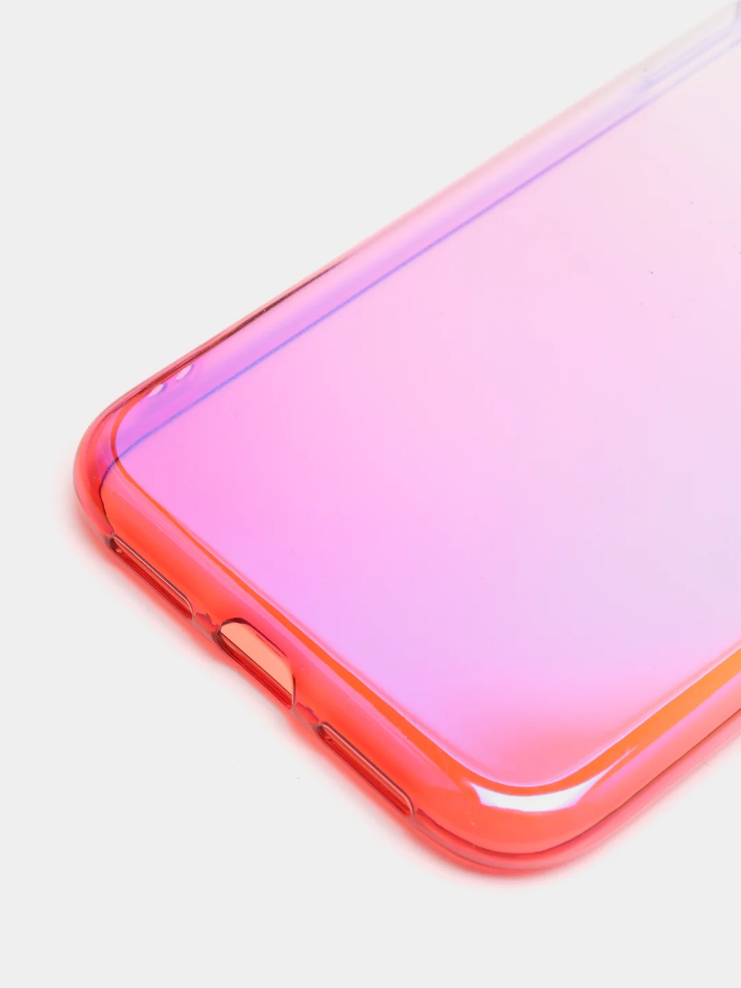 Розовый чехол iPhone XR, Xs Max силиконовый прозрачный с градиентом