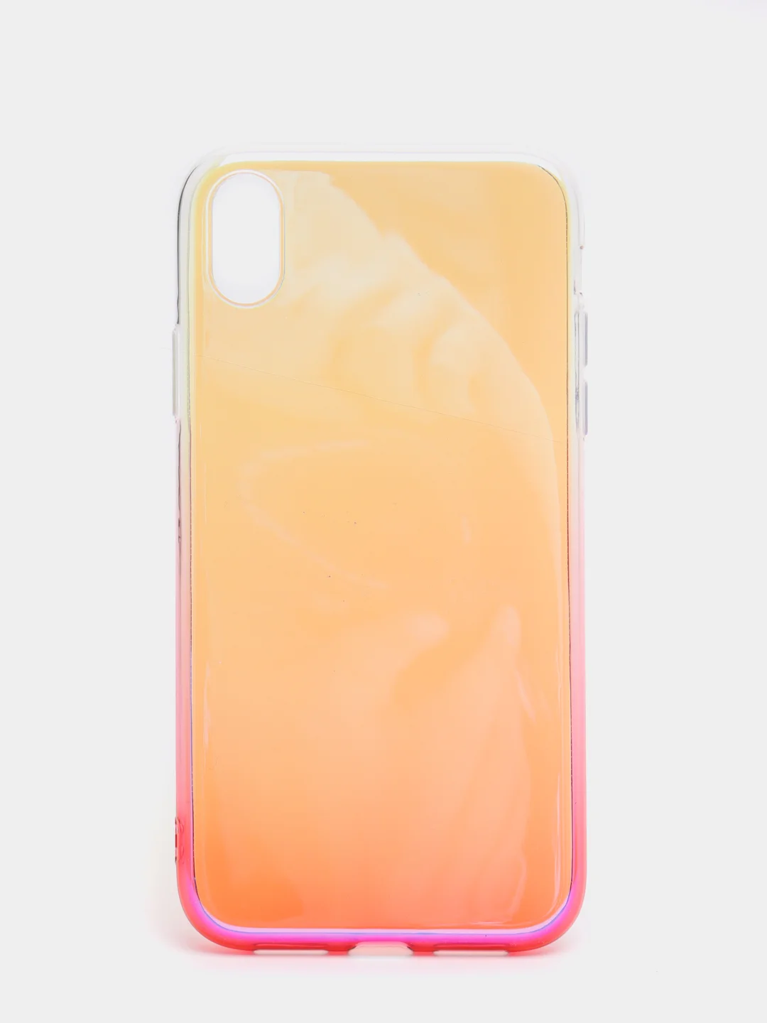 Розовый чехол iPhone XR, Xs Max силиконовый прозрачный с градиентом