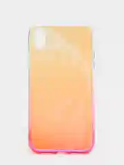 Розовый чехол iPhone XR, Xs Max силиконовый прозрачный с градиентом