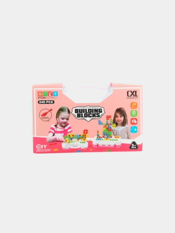 Конструктор PRO KIDS "Чемодан", 240 штук