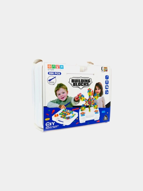 Конструктор PRO KIDS Small Tool Builder "Чемодан", 266 штук