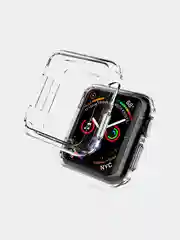 Чехол прозрачный для умных часов Apple Watch 1, 2, 3, 4, 5, 6, 7, SE с защитой экрана
