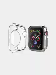 Чехол прозрачный для умных часов Apple Watch 1, 2, 3, 4, 5, 6, 7, SE с защитой экрана