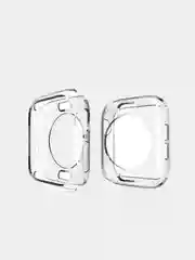Чехол прозрачный для умных часов Apple Watch 1, 2, 3, 4, 5, 6, 7, SE с защитой экрана