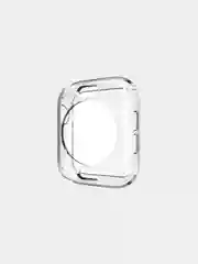 Чехол прозрачный для умных часов Apple Watch 1, 2, 3, 4, 5, 6, 7, SE с защитой экрана