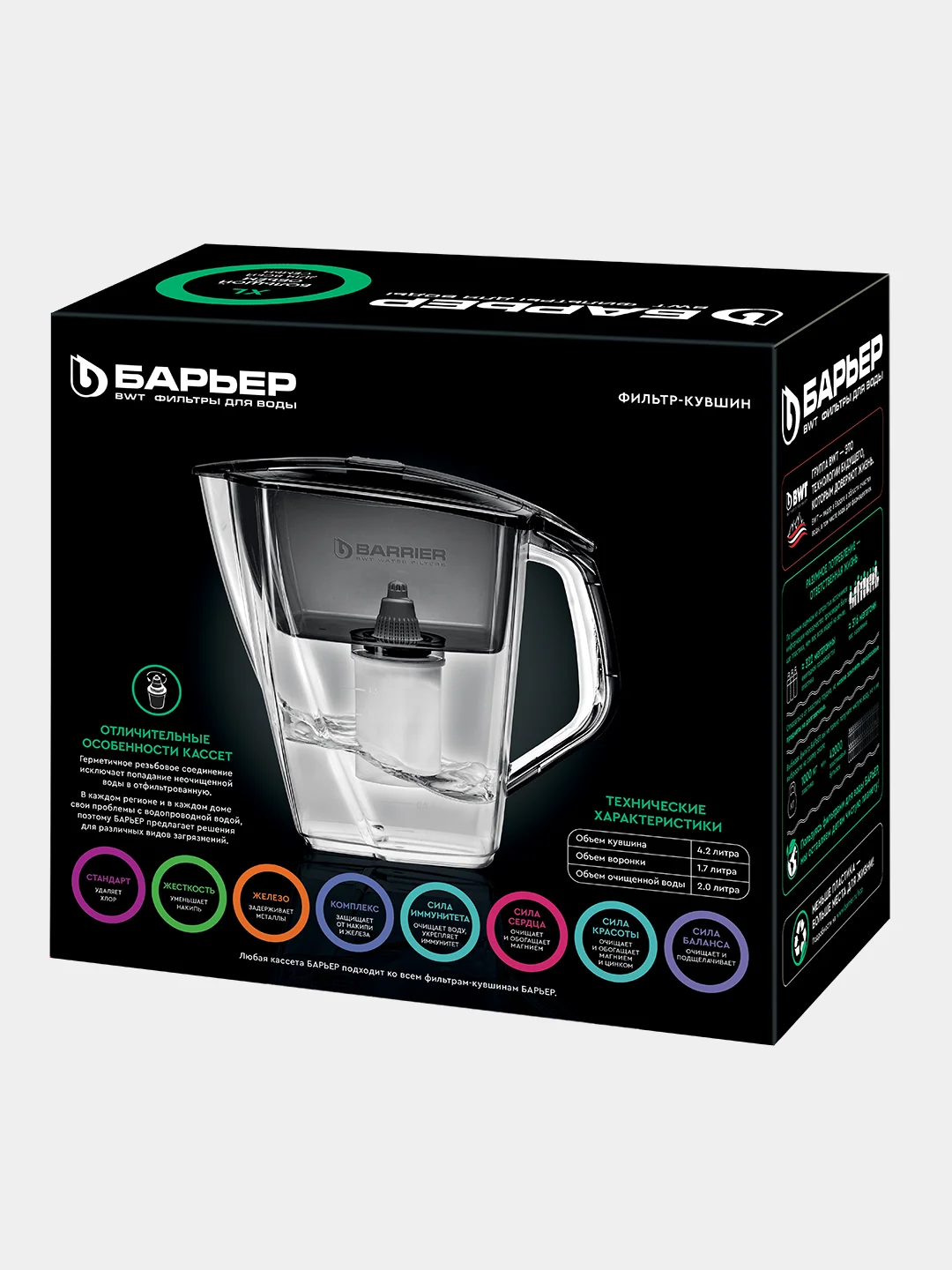 Фильтр кувшин барьер отзывы. 2. Фильтр кувшин барьер гранд нео. 2л. 413-012/4.