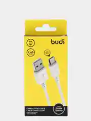 Кабель для зарядки смартфона Budi USB Type-С, 2.4А