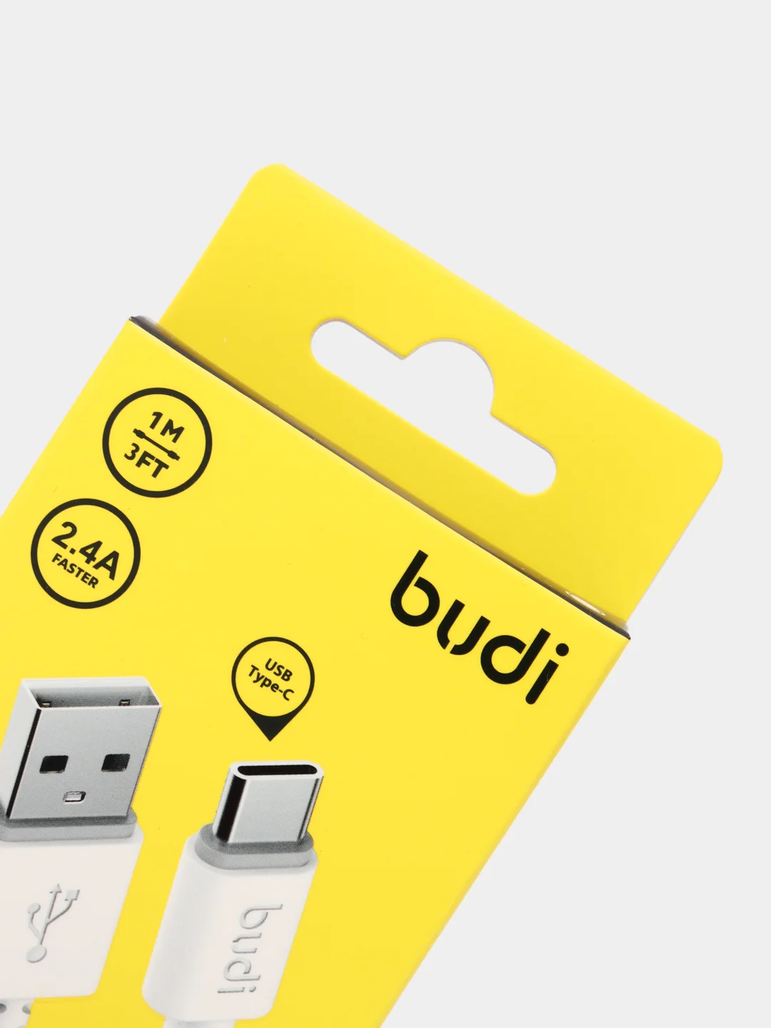 Кабель для зарядки смартфона Budi USB Type-С, 2.4А