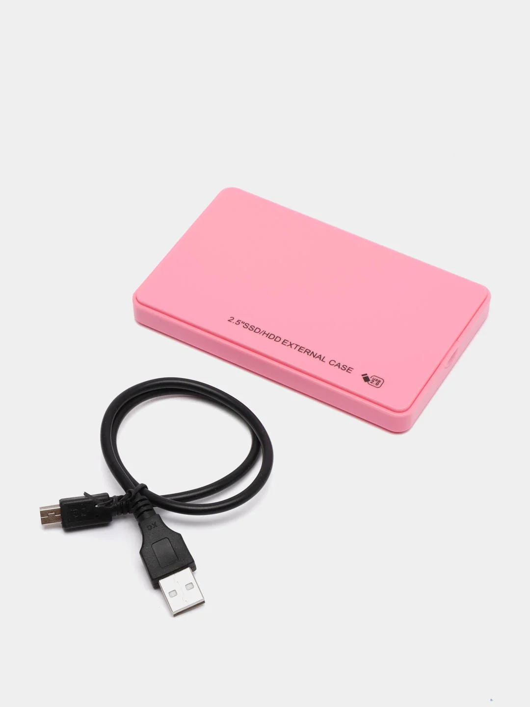 Розовый корпус кейс для жесткого диска U25Q7-X HDD SSD 2,5 с USB 2.0