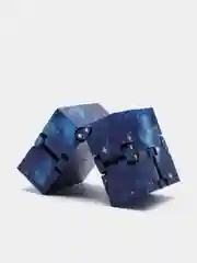 Темно-синий игрушка-антистресс Infinity Cube кубик-трансформер бесконечный конструктор