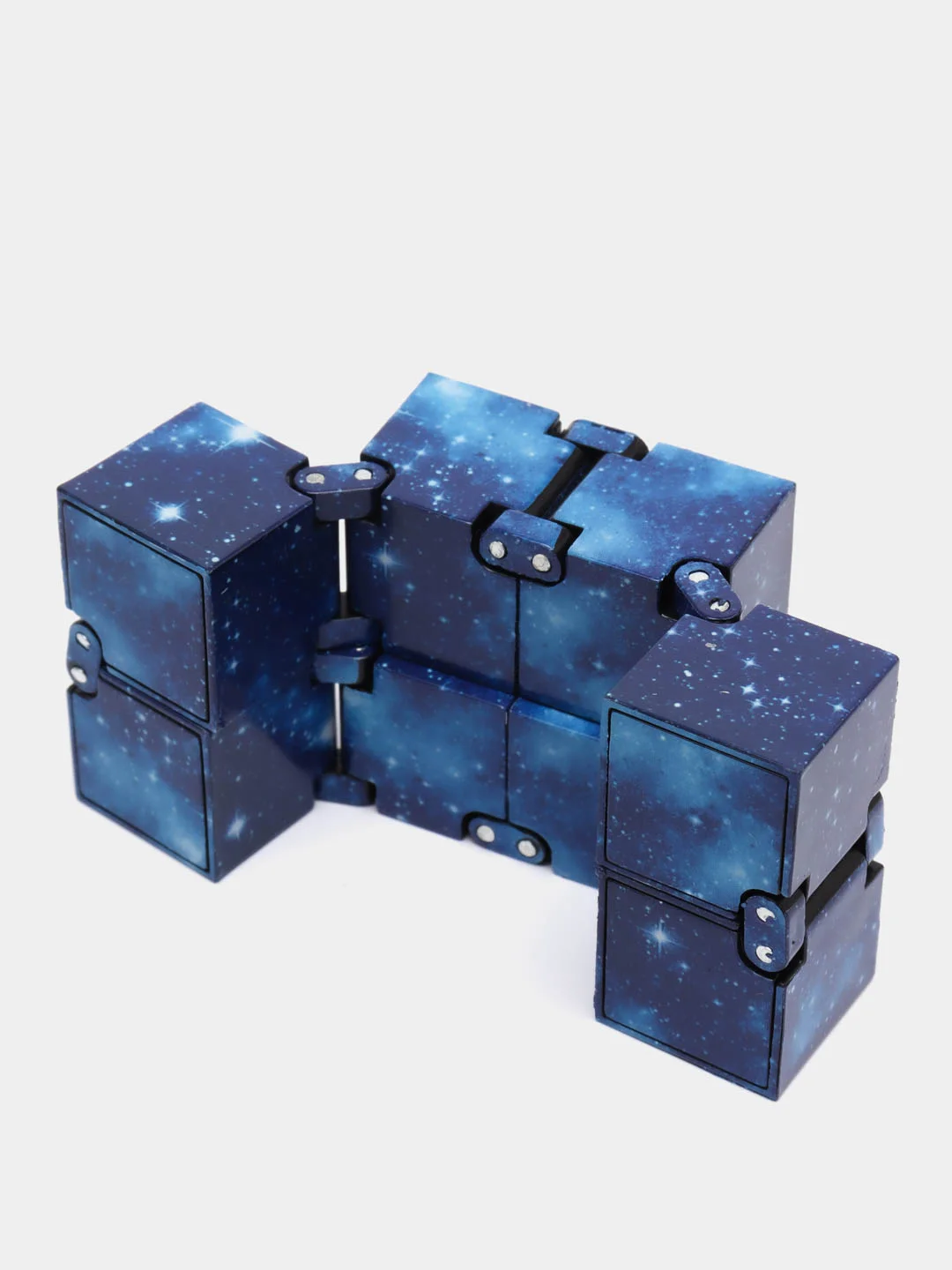 Темно-синий игрушка-антистресс Infinity Cube кубик-трансформер бесконечный конструктор