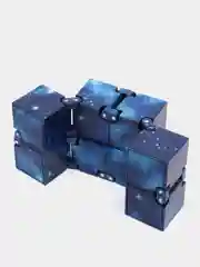 Темно-синий игрушка-антистресс Infinity Cube кубик-трансформер бесконечный конструктор