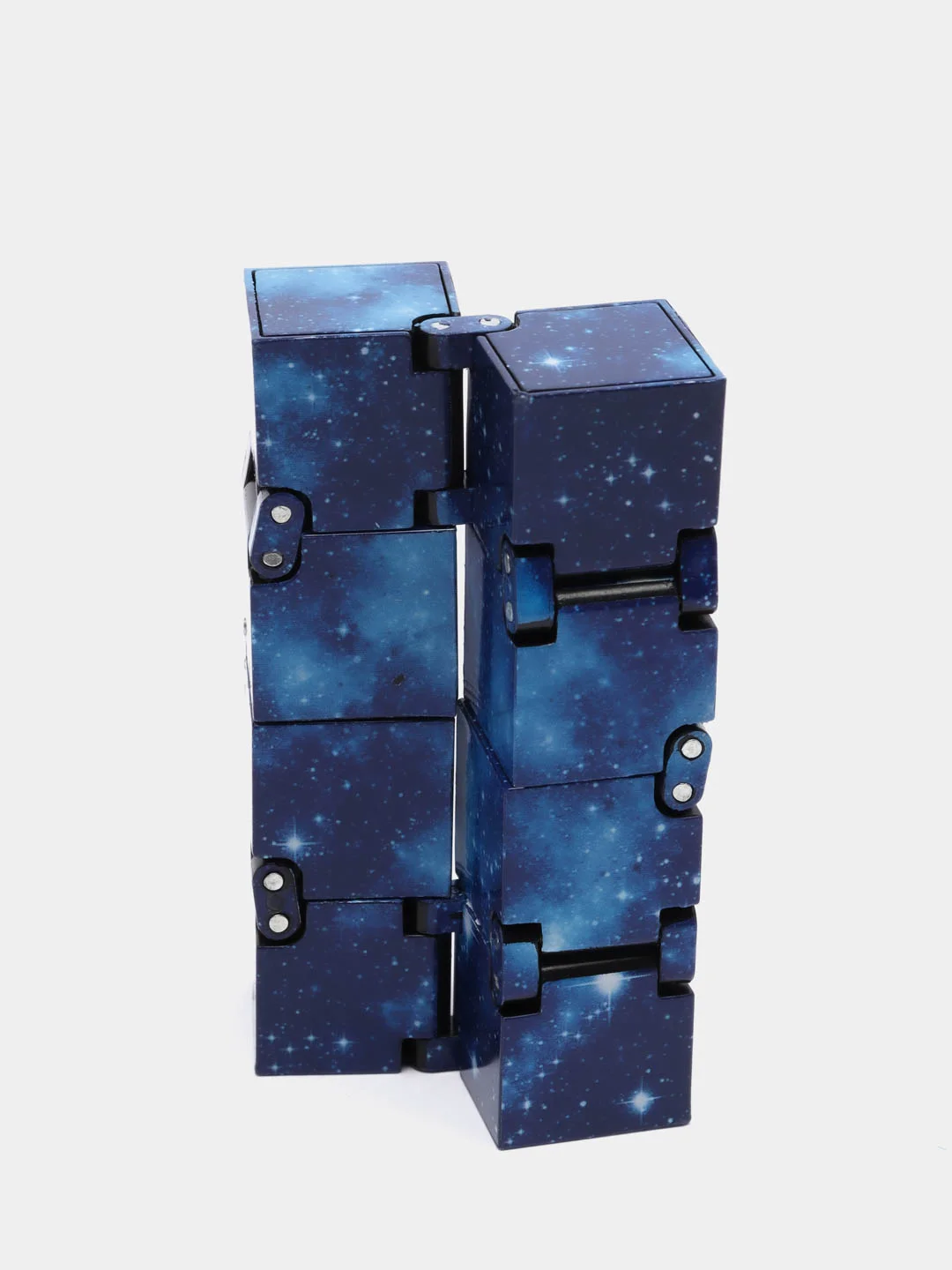 Темно-синий игрушка-антистресс Infinity Cube кубик-трансформер бесконечный конструктор