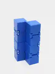 Синий игрушка-антистресс Infinity Cube кубик-трансформер бесконечный конструктор