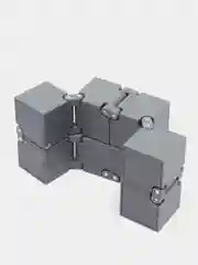 Серый игрушка-антистресс Infinity Cube кубик-трансформер бесконечный конструктор