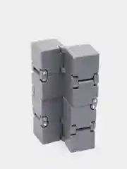 Серый игрушка-антистресс Infinity Cube кубик-трансформер бесконечный конструктор
