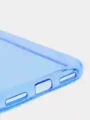 Голубой чехол прозрачный для Xiaomi Redmi Note 7 / Note 7 Pro плотный неоновый с оттенком
