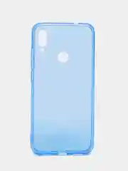 Голубой чехол прозрачный для Xiaomi Redmi Note 7 / Note 7 Pro плотный неоновый с оттенком