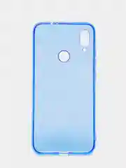 Голубой чехол прозрачный для Xiaomi Redmi Note 7 / Note 7 Pro плотный неоновый с оттенком