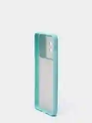 Небесно-голубой чехол с защитой для камеры шторкой на Самсунг Samsung А12 А22 А32 А51 А52 А71 А72