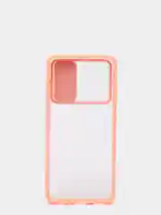 Коралловый меланж чехол с защитой для камеры шторкой на Самсунг Samsung А12 А22 А32 А51 А52 А71 А72