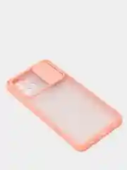 Коралловый меланж чехол с защитой для камеры шторкой на Самсунг Samsung А12 А22 А32 А51 А52 А71 А72