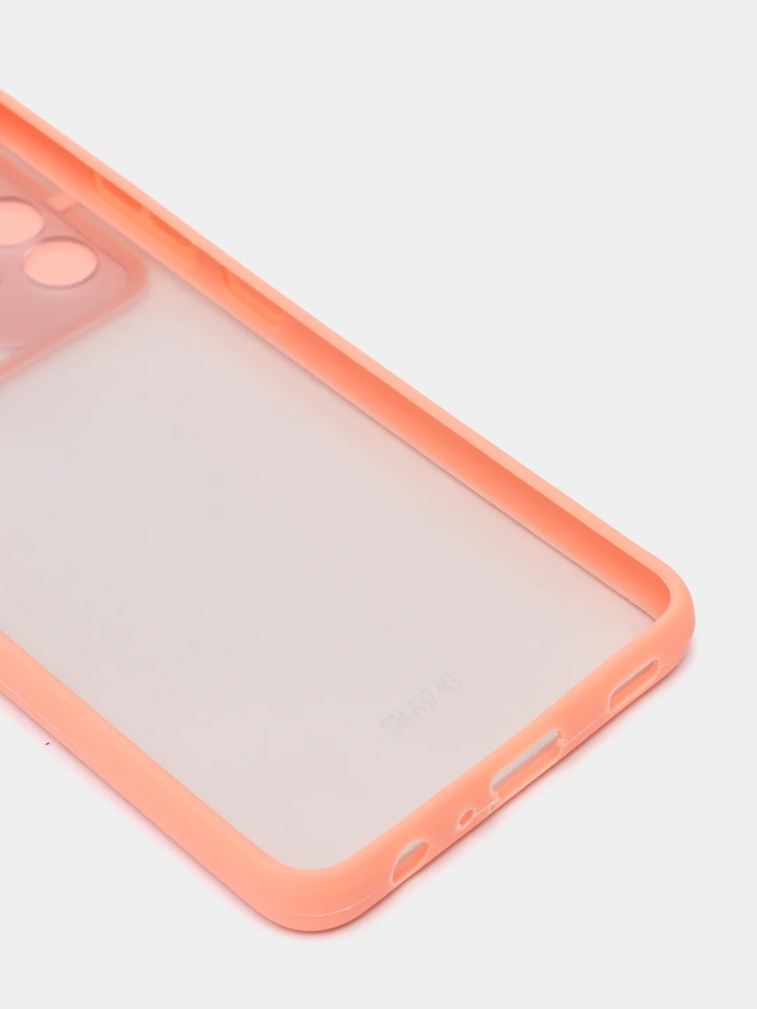 Коралловый меланж чехол с защитой для камеры шторкой на Самсунг Samsung А12 А22 А32 А51 А52 А71 А72