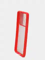 Красный чехол с защитой для камеры шторкой на Самсунг Samsung А12 А22 А32 А51 А52 А71 А72