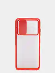 Красный чехол с защитой для камеры шторкой на Самсунг Samsung А12 А22 А32 А51 А52 А71 А72